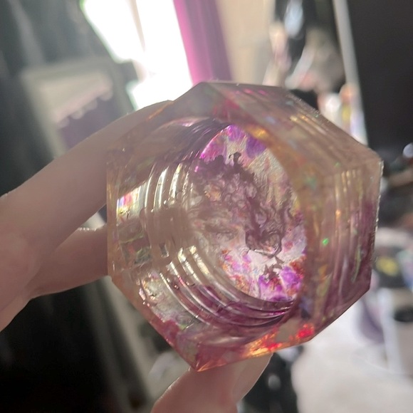 ✨🆕BN!Handmade Resin Art Purple & Holographic Glitter Jar w/Screw On Lid!✨ - Picture 11 of 15